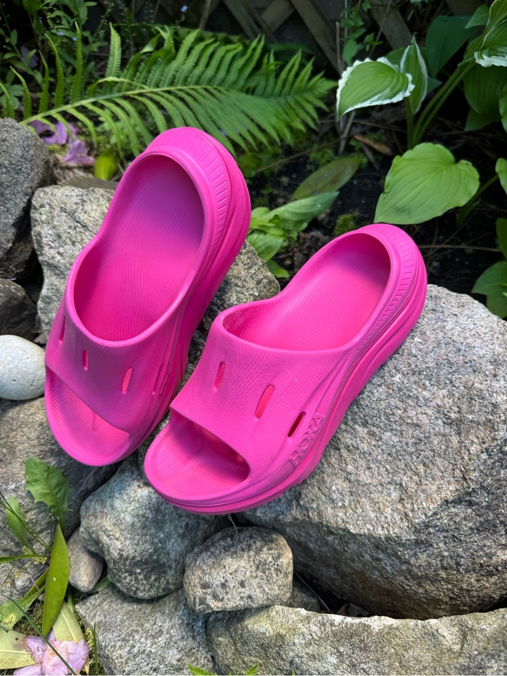 Hoka Neon Rose Recovery Slide 3 Sandals